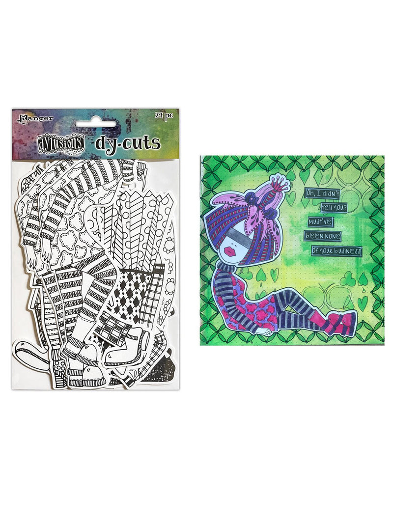 Ranger Dylusions 24 Piece Dy-Cuts Me Bodies