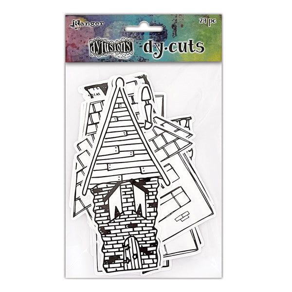 Ranger Dylusions 24 Piece Dy-Cuts Me Houses