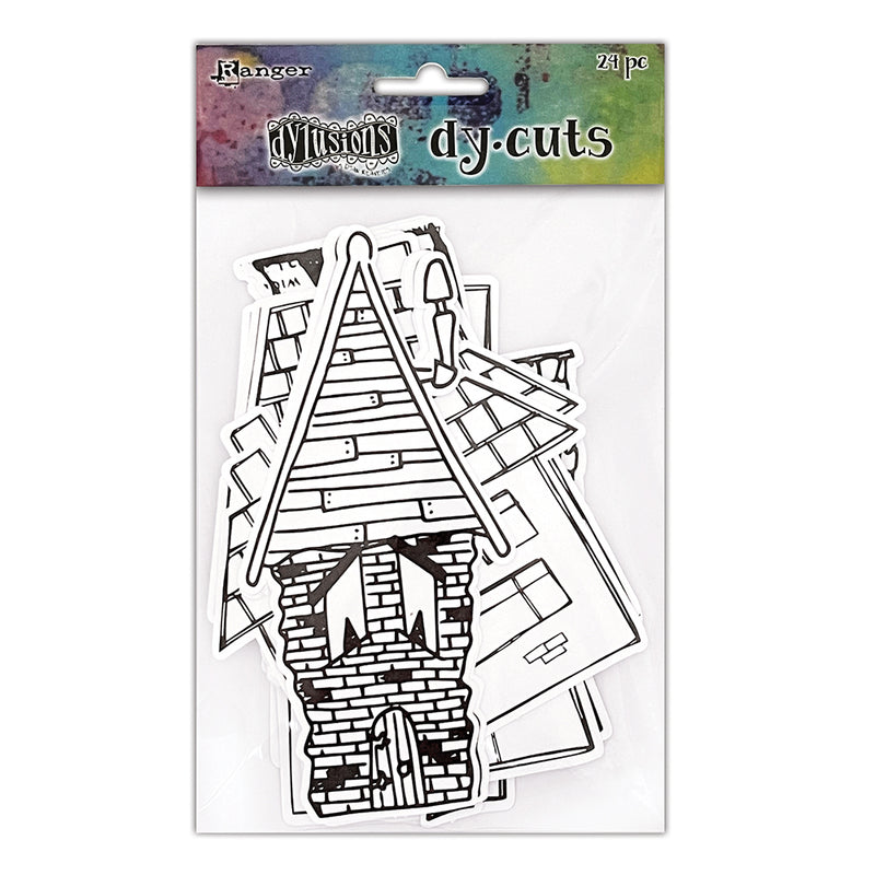 Ranger Dylusions 24 Piece Dy-Cuts Me Houses