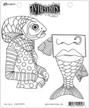 Dyan Reaveley's Dylusions Stamp Collection Fish Face