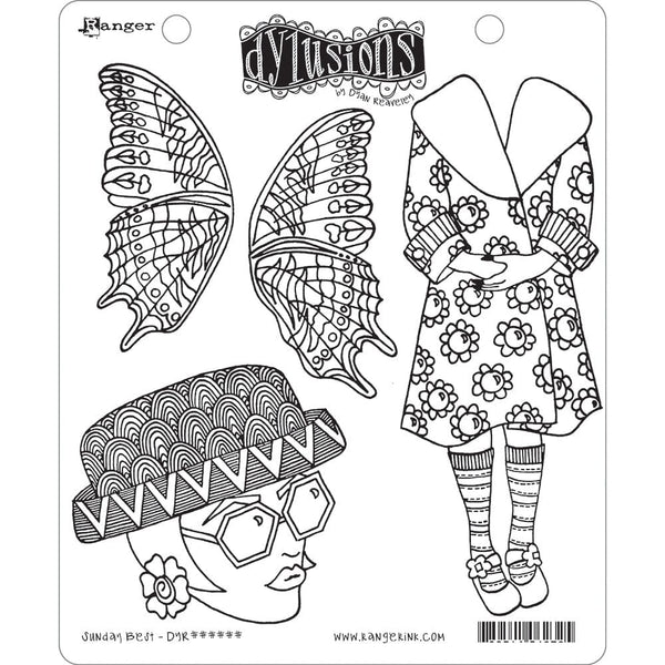 Dyan Reaveley's Dylusions Stamp Collection Sunday Best