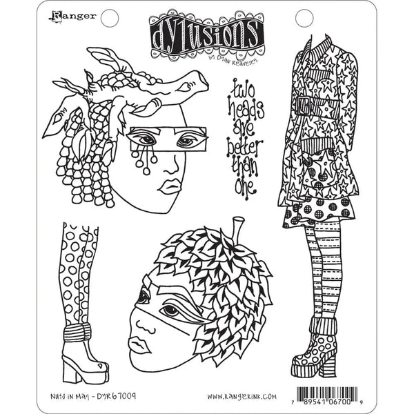 Dyan Reaveley's Dylusions Stamp Collection Nuts in May