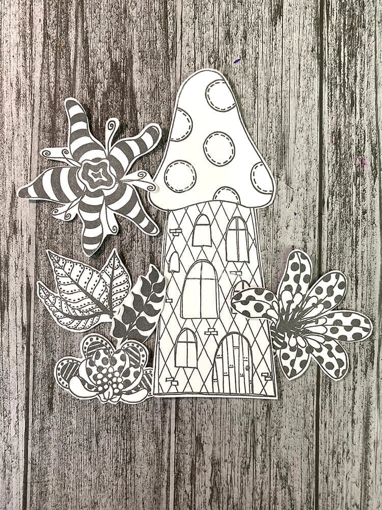 Dyan Reaveley's Dylusions Stamp Collection Down in the Woods