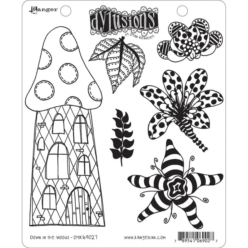 Dyan Reaveley's Dylusions Stamp Collection Down in the Woods