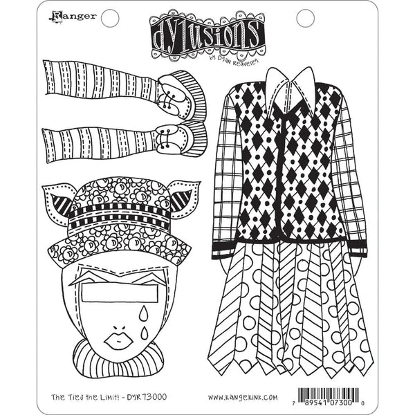 Dyan Reaveley's Dylusions Stamp Collection The Ties the Limit