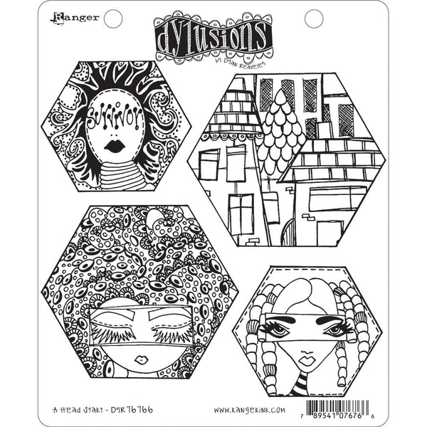 Dyan Reaveley's Dylusions Stamp Collection A Head Start