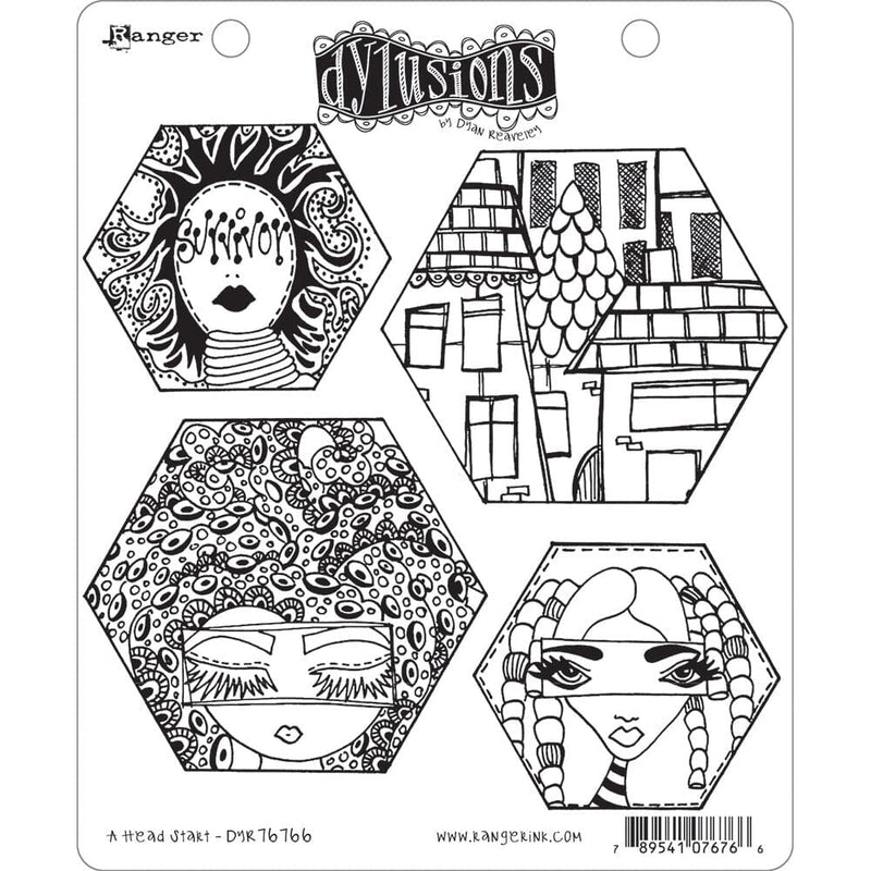 Dyan Reaveley's Dylusions Stamp Collection A Head Start