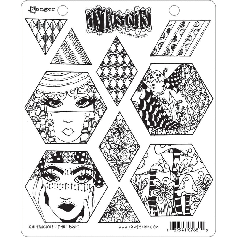 Dyan Reaveley's Dylusions Stamp Collection Quiltalicious