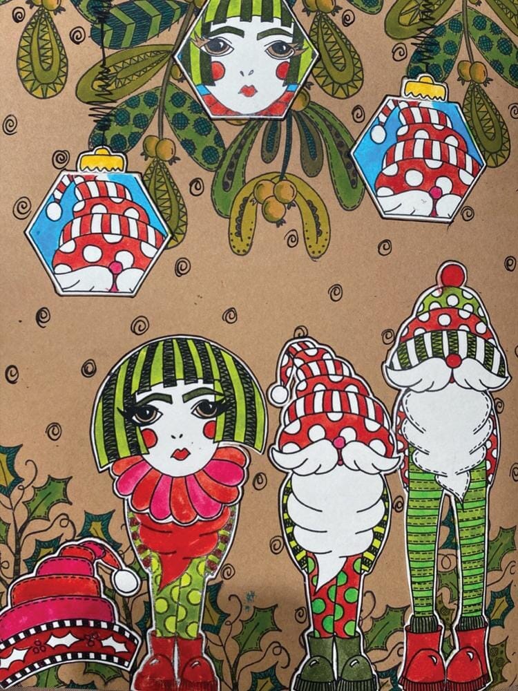 Dyan Reaveley's Dylusions Stamp Collection Any Old Elf