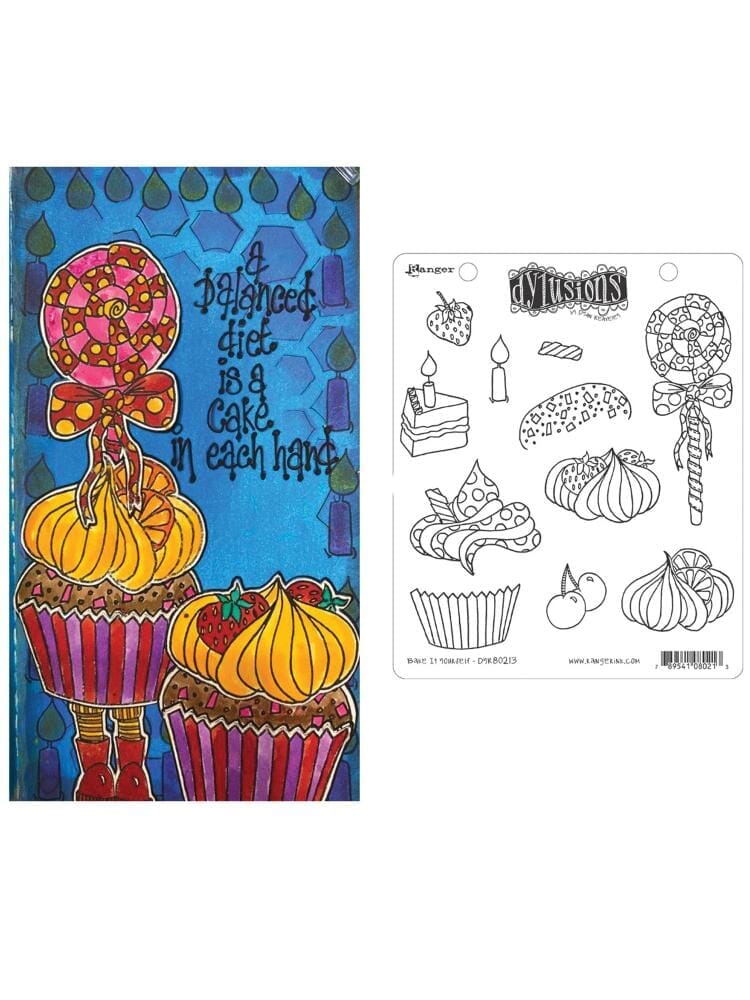 Dyan Reaveley's Dylusions Stamp Collection Bake It Yourself