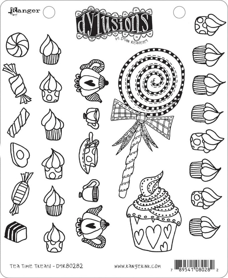 Dyan Reaveley's Dylusions Stamp Collection Tea Time Treats