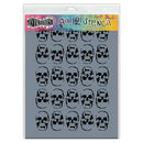 Ranger Dylusions Large 9x12 INCH Skulls Stencil