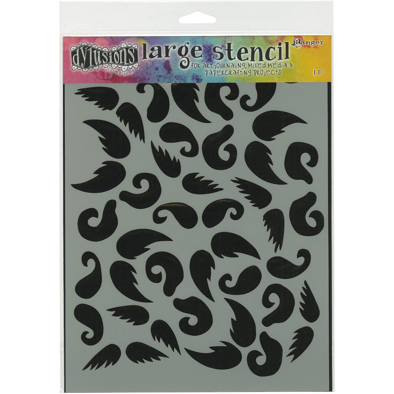 Ranger Dylusions Stash of 'Tache Stencils