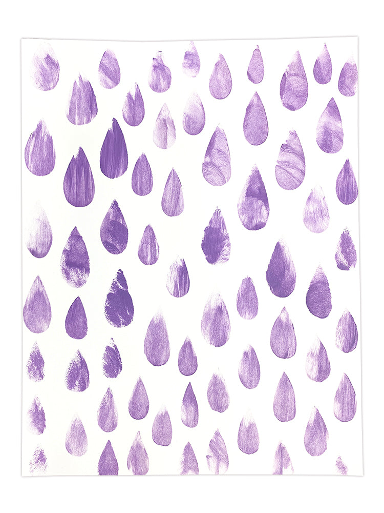Ranger Dylusions Large 9x12 INCH Raindrops Stencil