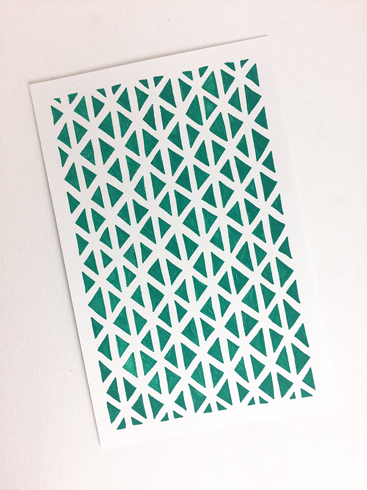 Ranger Dylusions Small 5x8 INCH Angles Stencil