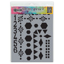 Ranger Dylusions Large 9x12 INCH Number Frame Stencil