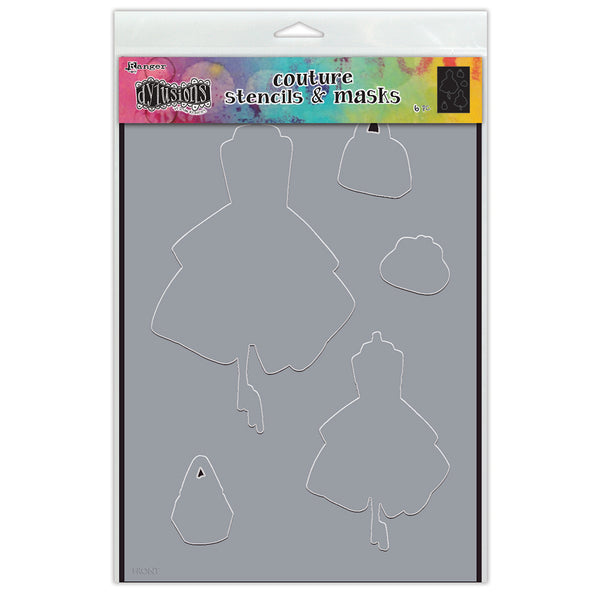 Ranger Dylusions Large 9x12 INCH Stencil Ladies Who Lunch