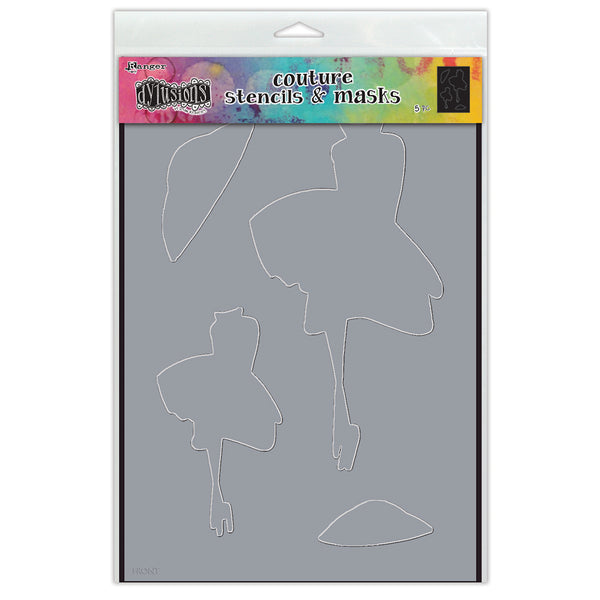 Ranger Dylusions Large 9x12 INCH Stencil Walk in the Park