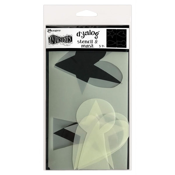 Ranger Dylusions Dyalog 9.25x8.25 INCH Stencil Sets Mask It