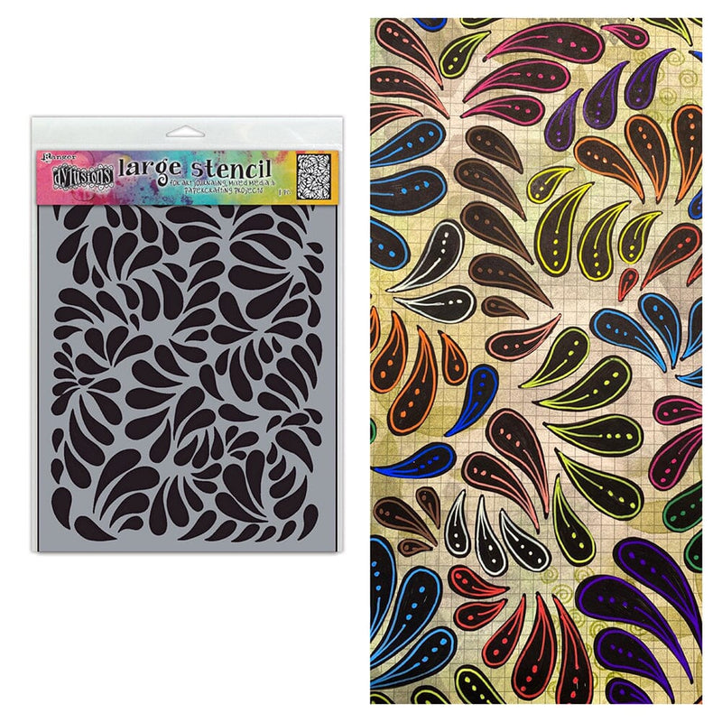 Dyan Reaveley's Dylusions 9" X 12" Stencil Brush Strokes