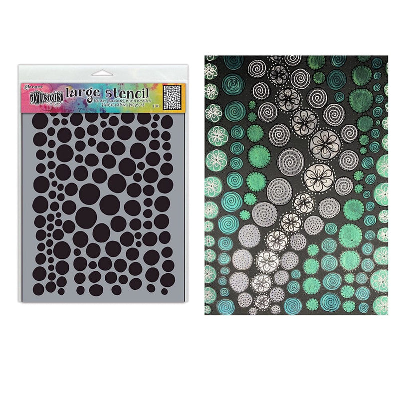 Dyan Reaveley's Dylusions 9" X 12" Stencil Drip Drops