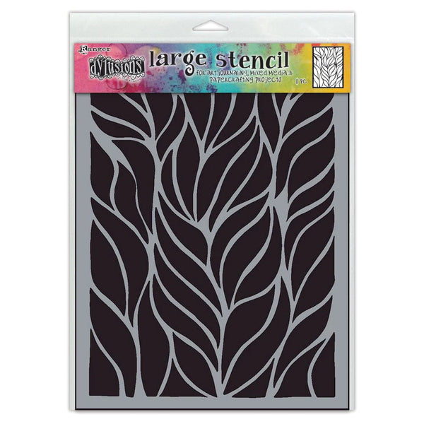 Ranger Dylusions Fronds Of Fun Stencils#Size_9X12 INCH