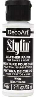 Decoart Stylin Multi Surface Fashion Acrylic Craft Paint 2oz#Colour_WHITE