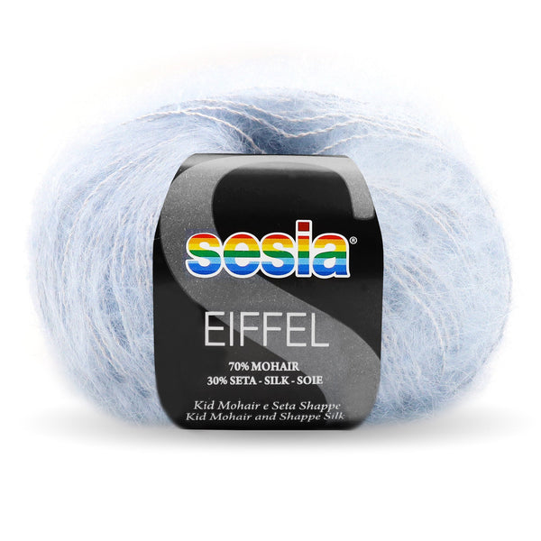 Sesia Eiffel Kid Mohair & Silk Yarn 12ply - Clearance#Colour_SOFT BLUE (4542)