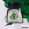 Winsor & Newton Fast Drying, Water Resistant Transparent Drawing Ink 14ml#Colour_EMERALD