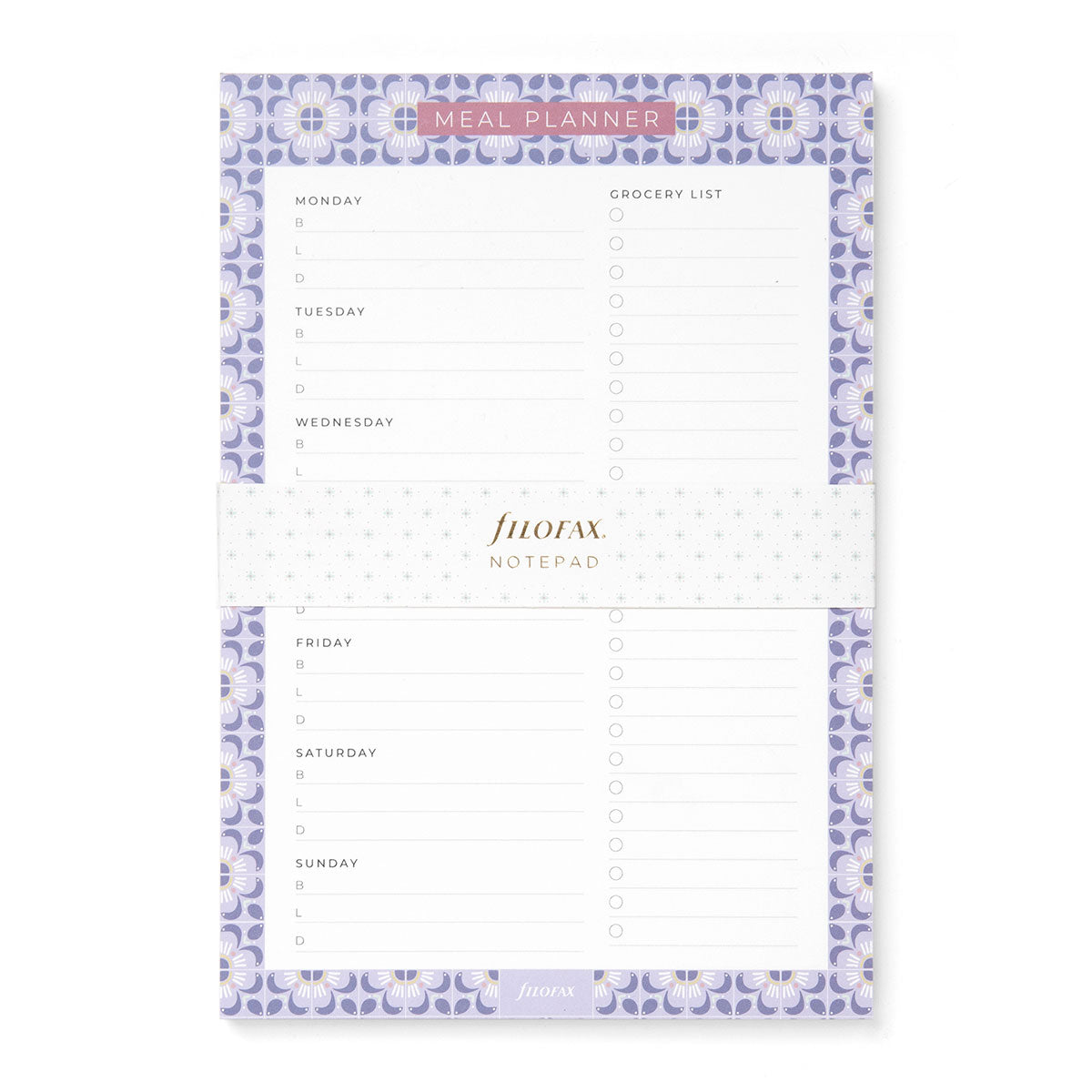 Filofax Mediterranean Meal Planner Notepad