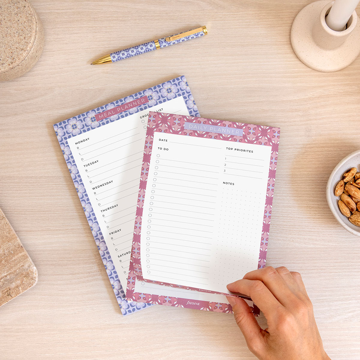 Filofax Mediterranean Daily Planner Notepad