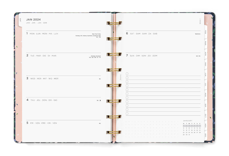 Filofax Planner Garden A5 Week to View Dusk 2024