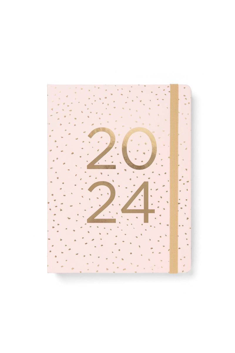 Filofax Planner Confetti A5 Week to View Rose Quartz 2024