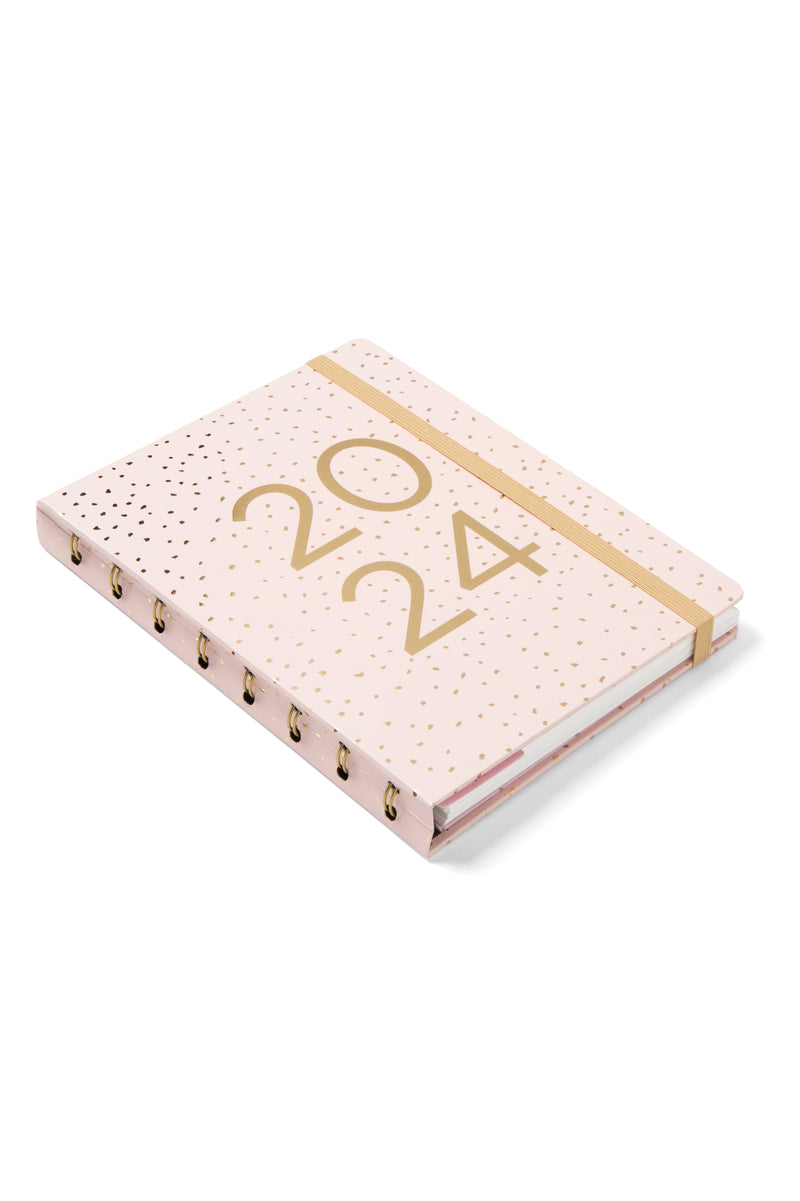 Filofax Planner Confetti A5 Week to View Rose Quartz 2024