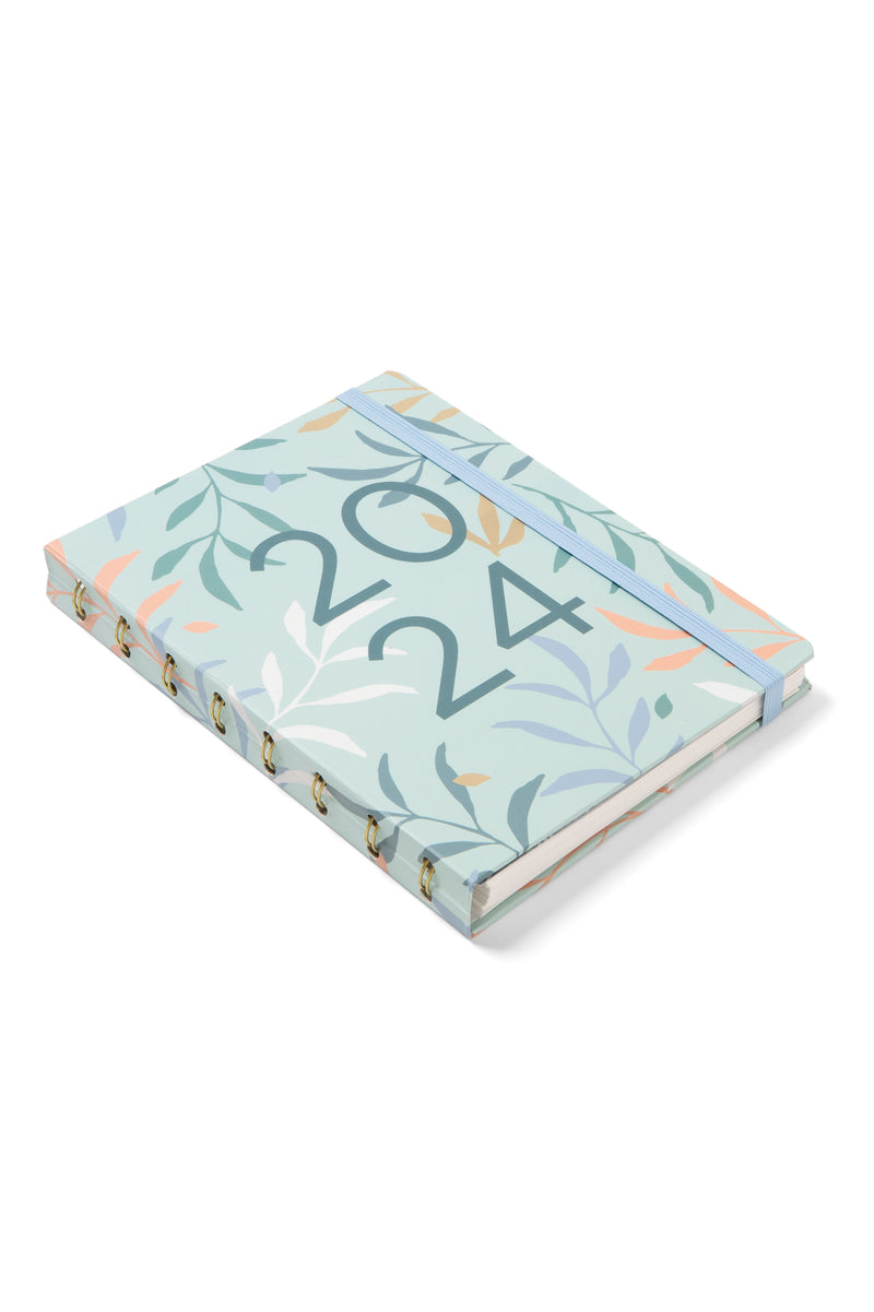 Filofax Planner Botanical A5 Week to View Mint 2024