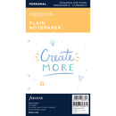 Filofax Personal Clipbook Plain Notepaper Refill