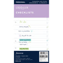 Filofax Personal Clipbook Checklist Refill
