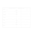 Filofax Undated Week To View Clipbook Refill A5 Diary