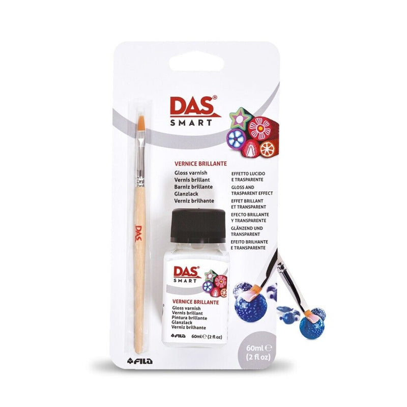 DAS Smart Glossy Varnish 60ml with a brush