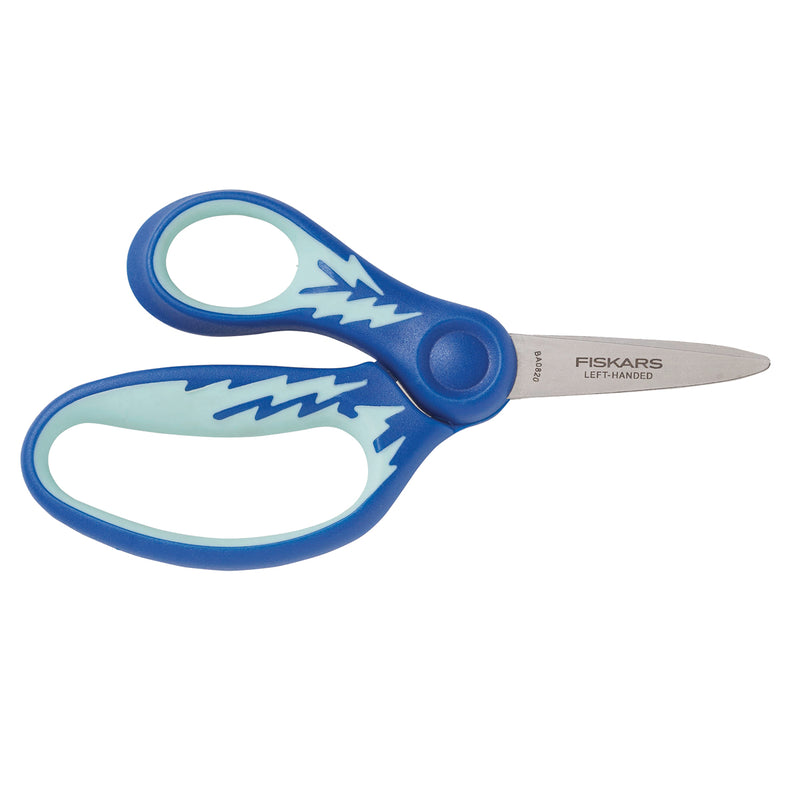 Fiskars Kids 5 Inch Pointed-Tip Left Hand Scissors Assorted Colours