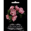Ribtex Blossoms Rose Bunch with Leaves Pack of 6