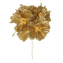 Ribtex Blossoms 6 Head Gold Flower with China Knot Centre