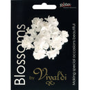 Ribtex Blossoms White Flower with Pearl Stamens