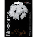 Ribtex Blossoms Organza Pearl Flowers Pack of 8