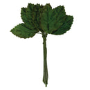 Ribtex Blossoms Velvet Mini Leaf Green Pack of 12