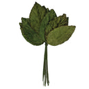Ribtex Blossoms Velvet Medium Leaf Green Pack of 12