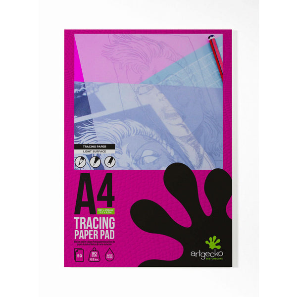 ArtGecko Pro 50 Sheets 90gsm Light Surface Paper Tracing Pad#Size_A4