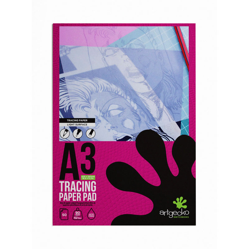 ArtGecko Pro 50 Sheets 90gsm Light Surface Paper Tracing Pad