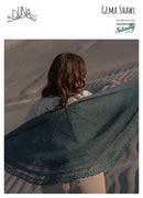 Gema Knitting Pattern - Womens Lace Shawl OS 4ply Yarn