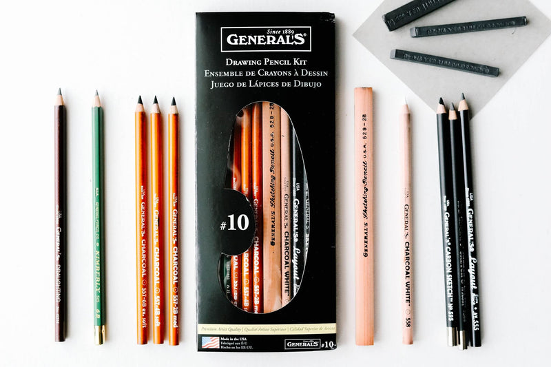 General's Classic Drawing & Sketching Kit 12pcs